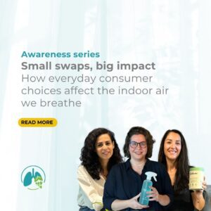 Goumbook Take a Breath awareness series, small swaps big impact, sustainable living, indoor air quality, eco-friendly products, cleaner air, health